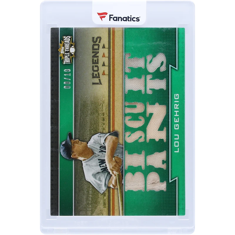 Lou Gehrig New York Yankees 2011 Topps Triple Threads Multi Game-Used Relics #TTRL-10 #8/18 Card