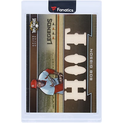 Bob Gibson St. Louis Cardinals 2011 Topps Triple Threads Multi Game-Used Relics #TTRL-12 #15/27 Card
