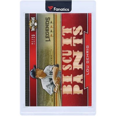 Lou Gehrig New York Yankees 2011 Topps Triple Threads Multi Game-Used Relics #TTRL-10 #21/36 Card