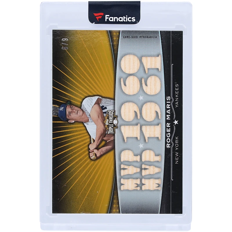 Roger Maris New York Yankees 2011 Topps Triple Threads Multi Game-Used Relics #TTFR-14 #6/9 Card