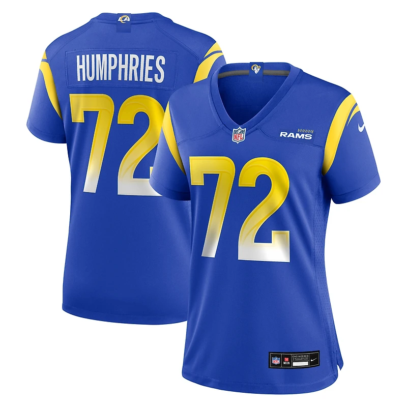 Women's Nike D.J. Humphries Royal Los Angeles Rams Team Game Jersey