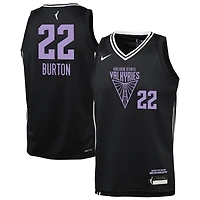 Youth Nike Veronica Burton Eclipse Black Golden State Valkyries Explorer Edition Victory Player Jersey