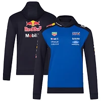 Men's Navy Oracle Red Bull Racing 2026 Replica Long Sleeve Overhead Hoodie