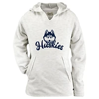 Girls Youth Garb Natural UConn Huskies Hadley Lightweight Sweatshirt