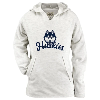 Girls Youth Garb Natural UConn Huskies Hadley Lightweight Sweatshirt