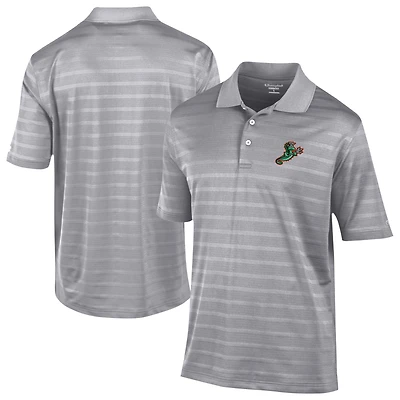Men's Champion  Gray Norfolk Tides Textured Solid Polo
