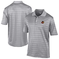 Men's Champion  Gray Rochester Red Wings Textured Solid Polo