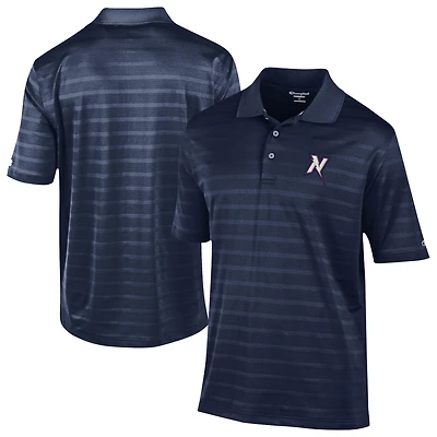 Men's Champion  Navy Northwest Arkansas Naturals Textured Solid Polo