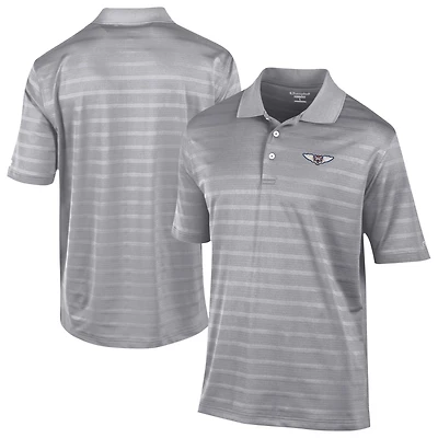Men's Champion  Gray Lakeland Flying Tigers Textured Solid Polo
