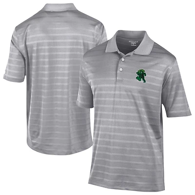 Men's Champion  Gray Eugene Emeralds Textured Solid Polo