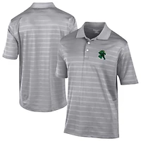 Men's Champion  Gray Eugene Emeralds Textured Solid Polo