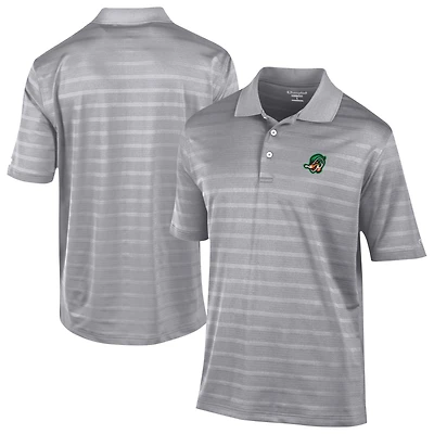 Men's Champion  Gray Down East Wood Ducks Textured Solid Polo