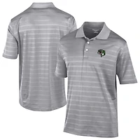 Men's Champion  Gray Gwinnett Stripers Textured Solid Polo