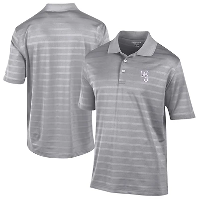 Men's Champion  Gray Winston-Salem Dash Textured Solid Polo