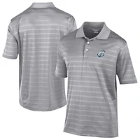Men's Champion  Gray Columbus Clippers Textured Solid Polo