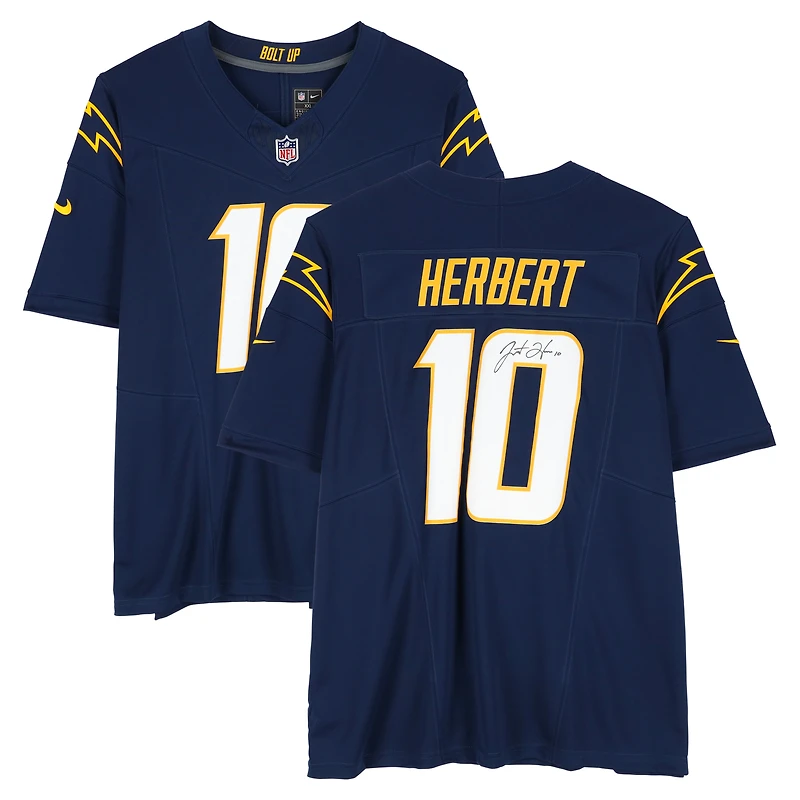 Justin Herbert Los Angeles Chargers Autographed Nike Navy Alternate Game Jersey