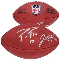 Justin Herbert & Philip Rivers Los Angeles Chargers Autographed Duke Full Color Football