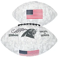 Chuba Hubbard Carolina Panthers Autographed 2024 Salute To Service Wilson Football