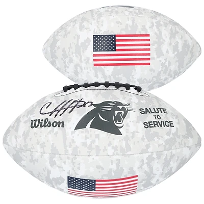 Chuba Hubbard Carolina Panthers Autographed 2024 Salute To Service Wilson Football