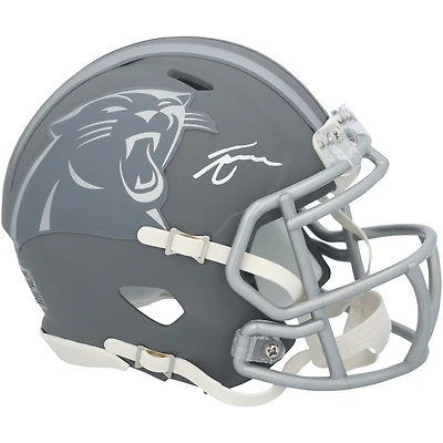 Tetairoa McMillan Carolina Panthers Autographed Riddell Slate Speed Mini Helmet