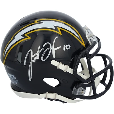 Justin Herbert Los Angeles Chargers Autographed Riddell 1988-2006 Throwback Speed Mini Helmet