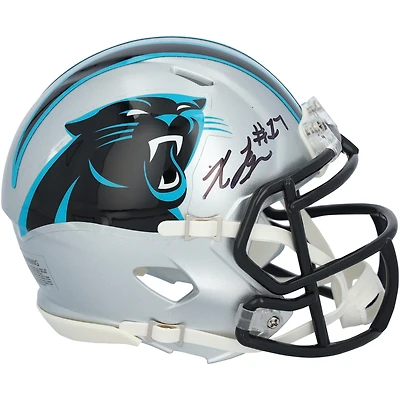 Xavier Legette Carolina Panthers Autographed Riddell Speed Mini Helmet