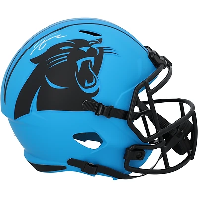 Tetairoa McMillan Carolina Panthers Autographed Riddell Rave Speed Replica Helmet
