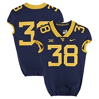 West Virginia Mountaineers Team-Issued #38 Navy Nike Jersey from the Football Program - Size 40+2