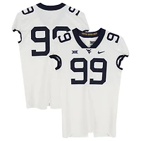 West Virginia Mountaineers Team-Issued #99 White Nike Jersey from the Football Program - Size 46+4