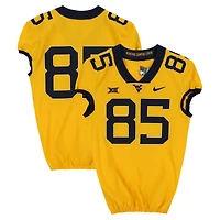 West Virginia Mountaineers Team-Issued #85 Gold Nike Jersey from the Football Program - Size 42+2