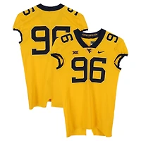 West Virginia Mountaineers Team-Issued #96 Gold Nike Jersey from the Football Program - Size 46+4