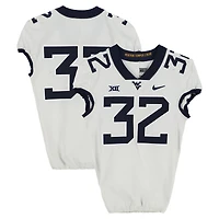West Virginia Mountaineers Team-Issued #32 White Nike Jersey from the Football Program - Size 40+2