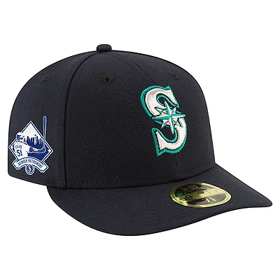 Men's New Era  Navy Seattle Mariners Number Retirement Low Profile 59FIFTY Fitted Hat
