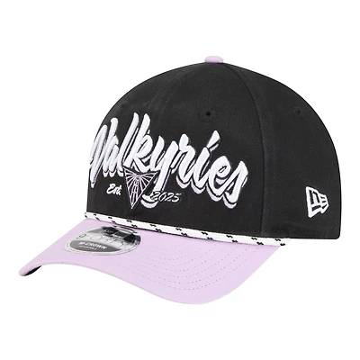 Unisex New Era  Eclipse Black/Violet Golden State Valkyries Team Loyal Script Two-Tone M-Crown 9FORTY Adjustable Hat