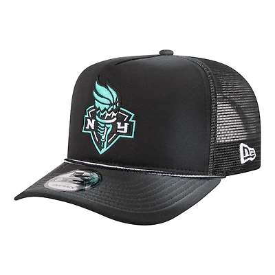 Unisex New Era  Black New York Liberty Worn Foam Front 9FIFTY A-Frame Trucker Rope Snapback Hat