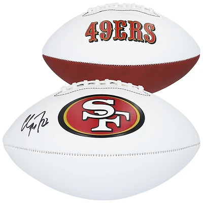 Christian McCaffrey San Francisco 49ers Autographed Franklin White Panel Football