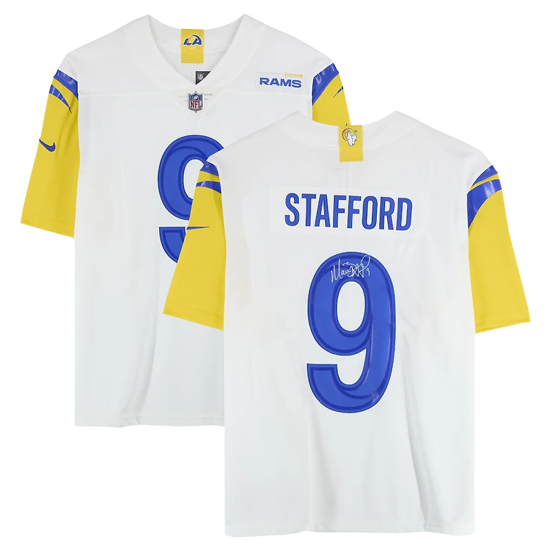Matthew Stafford Los Angeles Rams Autographed Nike White Vapor F.U.S.E. Limited Jersey