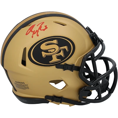 Christian McCaffrey San Francisco 49ers Autographed Riddell Rave Speed Mini Helmet