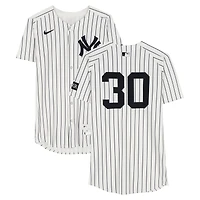 Luke Weaver New York Yankees Game-Used #30 White Pinstripe Nike Jersey vs. Athletics on June 29, 2025