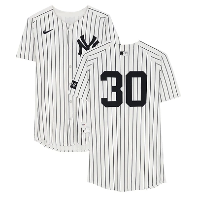 Luke Weaver New York Yankees Game-Used #30 White Pinstripe Nike Jersey vs. Athletics on June 29, 2025