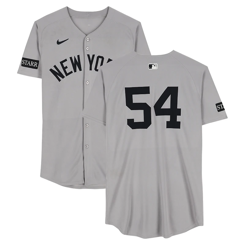 Max Fried New York Yankees Game-Used #54 Gray Nike Jersey vs. Cincinnati Reds on June 25, 2025 - 7 IP, 7 K, W