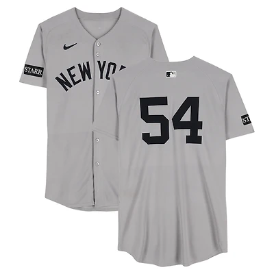 Max Fried New York Yankees Game-Used #54 Gray Nike Jersey vs. Cincinnati Reds on June 25, 2025 - 7 IP, 7 K, W