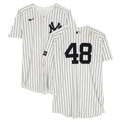 Paul Goldschmidt New York Yankees Game-Used #48 White Pinstripe Nike Jersey vs. Athletics on June 29, 2025
