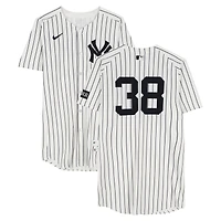 Devin Williams New York Yankees Player-Worn #38 White Pinstripe Nike Jersey vs. Athletics on June 29, 2025