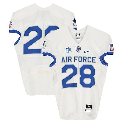 Air Force Falcons Team-Issued #28 White Nike Jersey from the Football Program - Size M