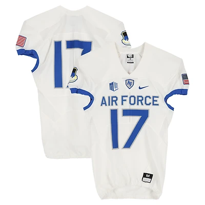 Air Force Falcons Team-Issued #17 White Nike Jersey from the Football Program - Size M