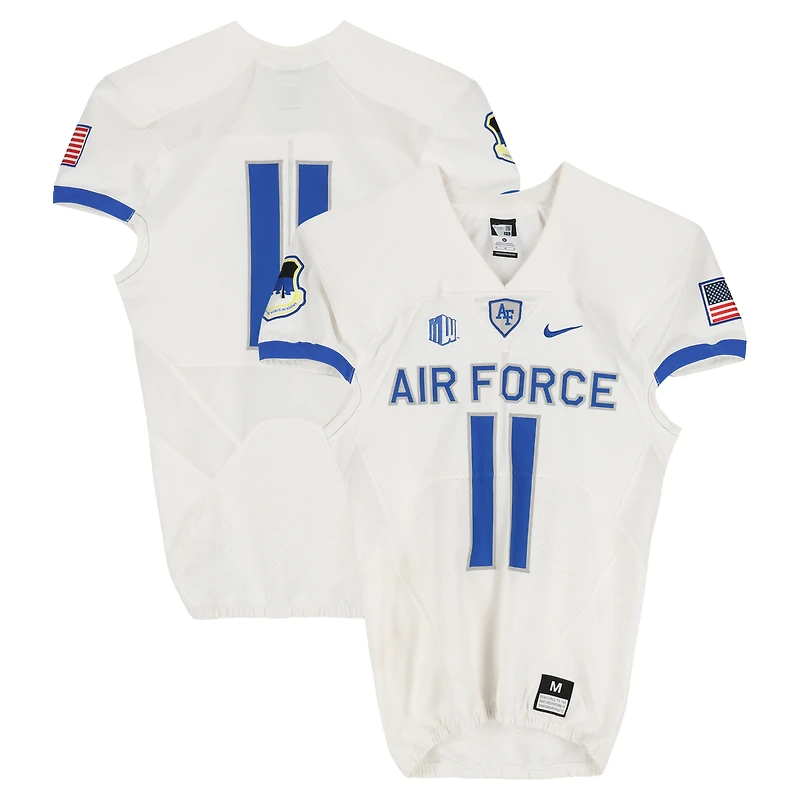 Air Force Falcons Team-Issued #11 White Nike Jersey from the Football Program - Size M