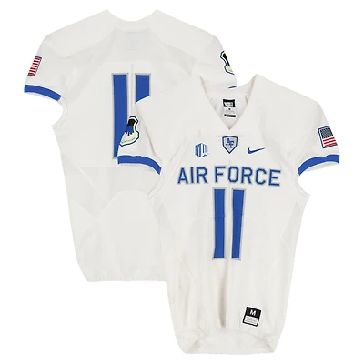 Air Force Falcons Team-Issued #11 White Nike Jersey from the Football Program - Size M