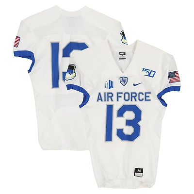 Air Force Falcons Team-Issued #13 White Nike Jersey from the Football Program - Size M