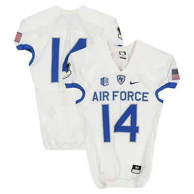 Air Force Falcons Team-Issued #14 White Nike Jersey from the Football Program - Size M